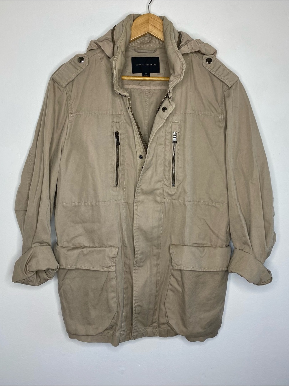 Banana Republic Safari Field jacket Size M Utility Khaki
